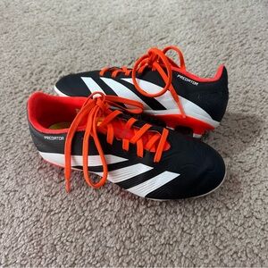 Adidas Predator Cleats- Black, Orange and White